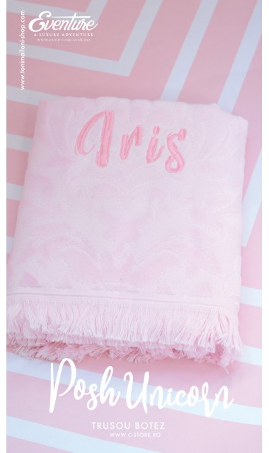 Trusou de botez pentru fetite modern cu unicorni, Posh Unicorns 5